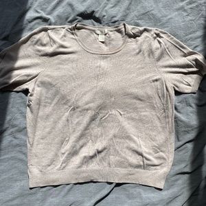 XL Neutral Cream with Speckles H&M Basics Women's Shirt
